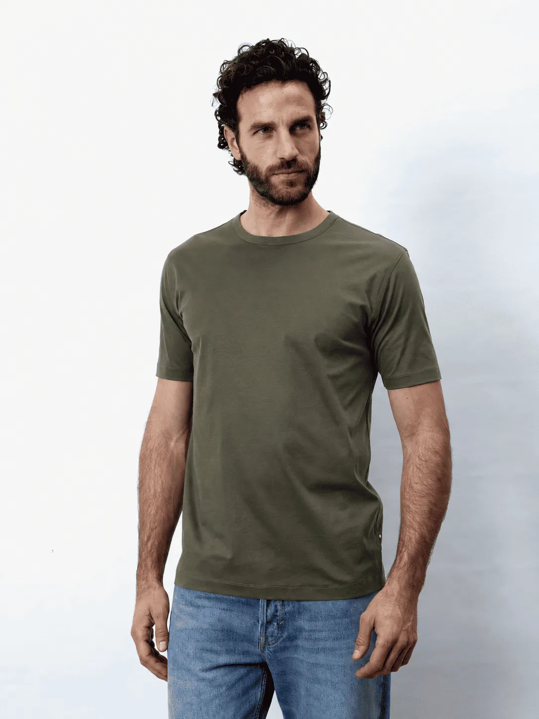 RENÉ - NOS, Kurzarm Herren T-Shirt, Rundhals, gestrickt